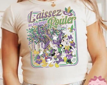 Camiseta de Mickey y sus amigos de Walt Disney World, Feliz Carnaval de Mardi Gras 2026, Magic Kingdom, Nueva Orleans, Martes de Carnaval
