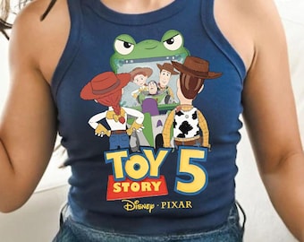 Retro Disney Toy Story 5 Crop Tank, Woody Buzz Lightyear Jessie Lilypad Shirt, Lilypad Toy Story Baby Tee, You've Got A Friend In Me Shirt