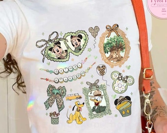 Coquette Bow Disney Animal Kingdom Baby Tee Crop Top, Women Safari Mode Disney Girls Trip Shirt, Safari mode leopard bow shirt, Girly tee