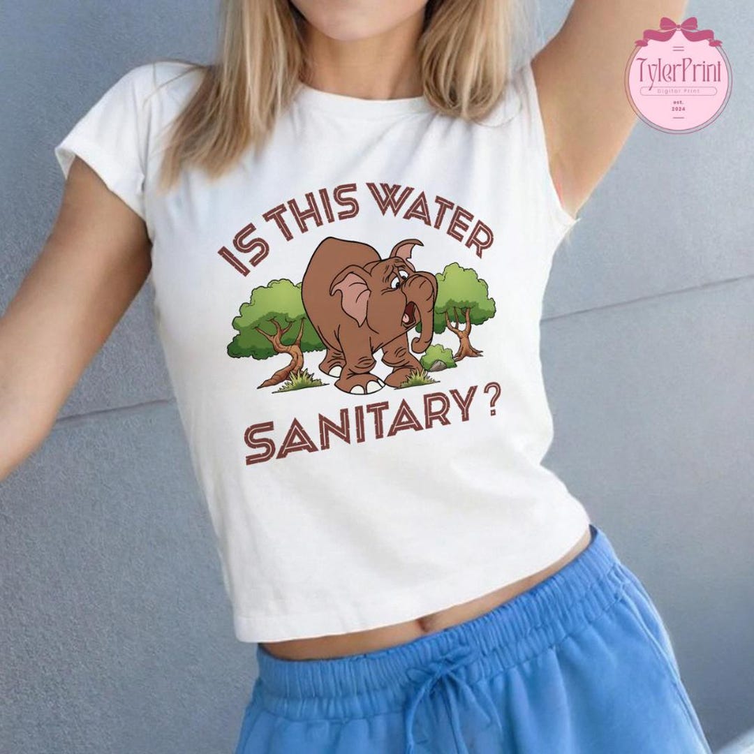 Funny Tantor Disney Tarzan Baby Tee Crop Tank, is This Water