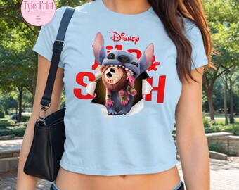 Stitch Baby Tee Crop Tank, Disney Lilo And Stitch Shirt, Lilo & Stitch Movie 2025, Disney Birthday Gifts, Funny Stitch Shirt, Stitch 2025