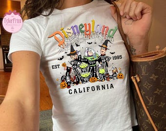 Retro Coquette Toy Story Halloween Baby Tee, Toy Story Skeleton Shirt, Vintage Disneyland Halloween Shirt, You've Got A Friend In Me Shirt