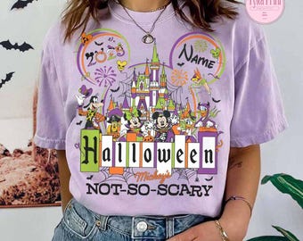 Retro Mickey's Not So Scary Halloween Party 2025 Comfort Colors Shirt, Mickey & Friends 2025 Halloween Shirt, Disney Halloween Party Shirt