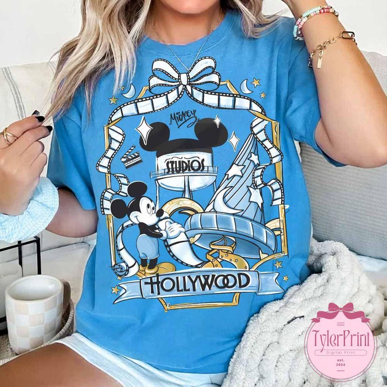 Retro Disney Hollywood Studios WDW T-shirt, Mickey Mouse Girls Trip Shirt Tank top Baby tee Disney world trip shirt image 6