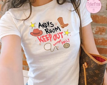 Andy's Room Baby Tee, Toy Story Baby Tee, Woody Crop Tank, Disney Crop Tank, You've Got A Friend In Me, To Infinity And Beyond Shirt