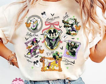 Retro Mickey's Not So Scary Halloween Party 2025 Shirt, Coquette Bow Mickey & Friends 2025 Halloween Shirt, Disney Halloween Party Shirt