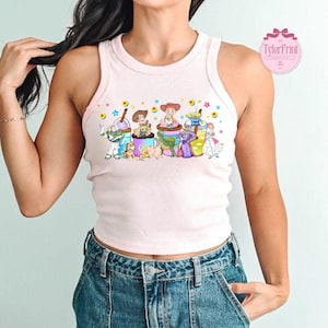 Toy Story Baby Tee Crop Tank, Woody Buzz Lightyear Jessie WDW Girls Trip Shirt, You&#39;ve Got A Friend In Me Tank Top, To Infinity And Beyond