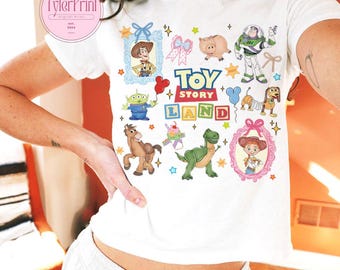 Coquette Bow Disney Toy Story Baby Tee Crop Top, Disney Coquette Shirts, Toy Story Tee, You've Got A Friend In Me Shirt, WDW Disneyland Trip