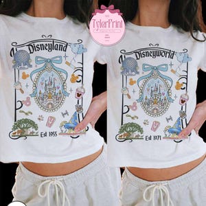 Disney Coquette Bow Baby Tee Disneyland Disneyworld WDW Coquette Cropped Top, Disney Castle Shirt, Animal Kingdom, Epcot, Hollywood Studios
