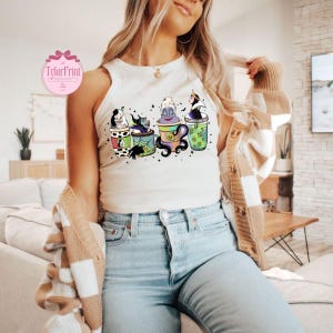 Disney Villain Baby Tee Crop Tank, Cruella Ursula Evil Queen, Villains Friends Shirt, Disney Vacation Shirt, Villains Coffee Tee, Bad Girls