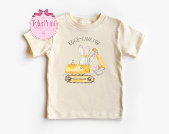 Boys Easter Kids Shirt, Eggs-Cavator Boys Toddler, Funny Easter Tee, Happy Easter, Kids Easter Shirt, Gifts For Kids