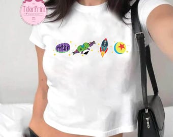 Disney Toy Story Baby Tee Crop Top, Buzz Lightyear T-shirt, You've got a friend in me crop top, Toy Story land shirts, Matching Toy Story