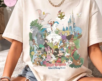 Vintage Mickey Disneyworld Comfort Colors Shirt, Retro Mickey And Friends Shirts, Walt Disneyworld Baby Tee Crop Tank, Disney 2026 Trip