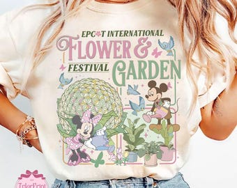 Chemise Disney Epcot International Flower & Garden Festival, t-shirt bébé Mickey et Minnie, débardeur Disney Gardener, voyage en famille WDW 2026 chemise