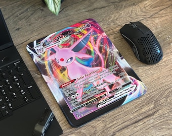 Pokémon TCG Full Art Card Mousepads | Eevee Evolutions, Gamer Desk Decor