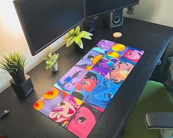 Anime and Manga Inspired Deskmat 90x40cm (Set B) - Large Mousepad, Gamer Desk Decor