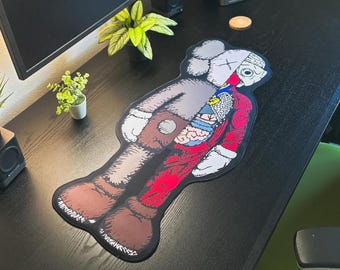 Kaws Deskmat 90x40cm - Large Mousepads with Different Styles, Gamer Desk Decor