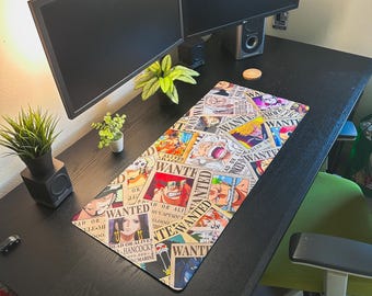 Alfombrilla de escritorio inspirada en el anime One Piece (90 x 40 cm) - Alfombrilla de ratón grande