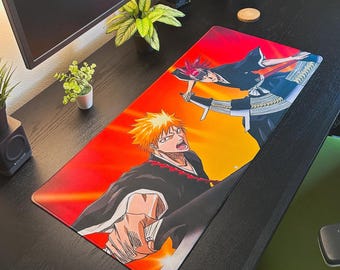 Anime and Manga Inspired Deskmat 90x40cm (Set A) - Large Mousepad, Gamer Desk Decor