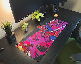 Alfombrilla de escritorio inspirada en Marvel y Spiderman, 90 x 40 cm - Alfombrilla de ratón grande