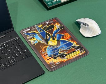 Alfombrillas de ratón con ilustraciones completas de cartas de JCC Pokémon / Umbreon, Lucario, Blaziken, Sylveon, Dragonite, Mew Mewtwo / 25,4 x 19,1 cm