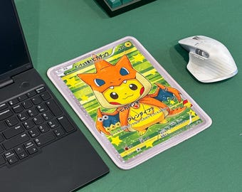 Alfombrillas de ratón con ilustraciones completas de Pokémon TCG / Pikachu y Charizard / 25 x 19 cm