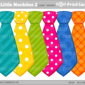 Fat Little Neckties 2 - Digital Clip Art - Personal and Commercial Use - ties, neck ties, fathers day, man, masculine
