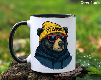 Pittsburgh Football Becher, personalisierte Steelers-Kaffeetasse, kundenspezifischer Fangeschenkbecher