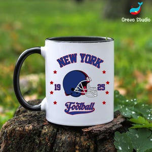 New York Fan Mug, Custom Coffee Cup, Personalized Gift for NY Football Lovers, New York Custom Mug, New York Gift Idea for Her or Him