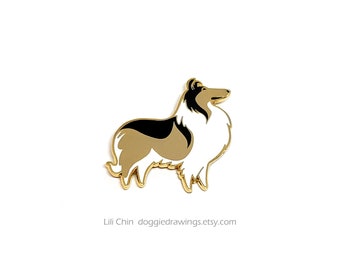 Rough Collie - Dog Enamel Pin