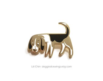 Beagle Pin Etsy