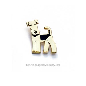Airedale/Lakeland/Welsh Terrier - Dog Enamel Pin