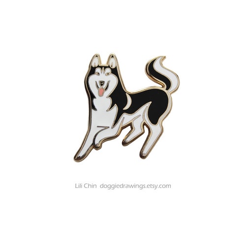Puppy Pride Husky Enamel Pin Etsy