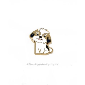 Shih Tzu/Lhasa Apso - Dog Enamel Pin