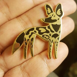 African Wild Dog enamel pin Wildlife series image 2