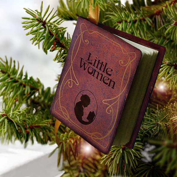Little Women - Miniature Book Christmas Ornament - Classic Literature by Louisa May Alcott