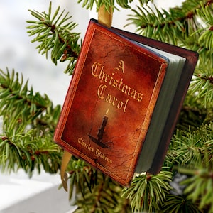 Charles Dickens - Miniature Book Ornament - A Christmas Carol Literary Excerpts