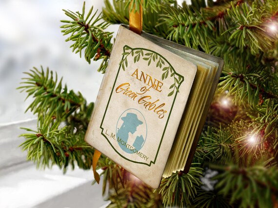 Anne of Green Gables - Miniature Classic Literature Book Christmas Ornament