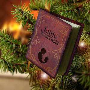 Little Women - Miniature Book Christmas Ornament - Classic Literature by Louisa May Alcott