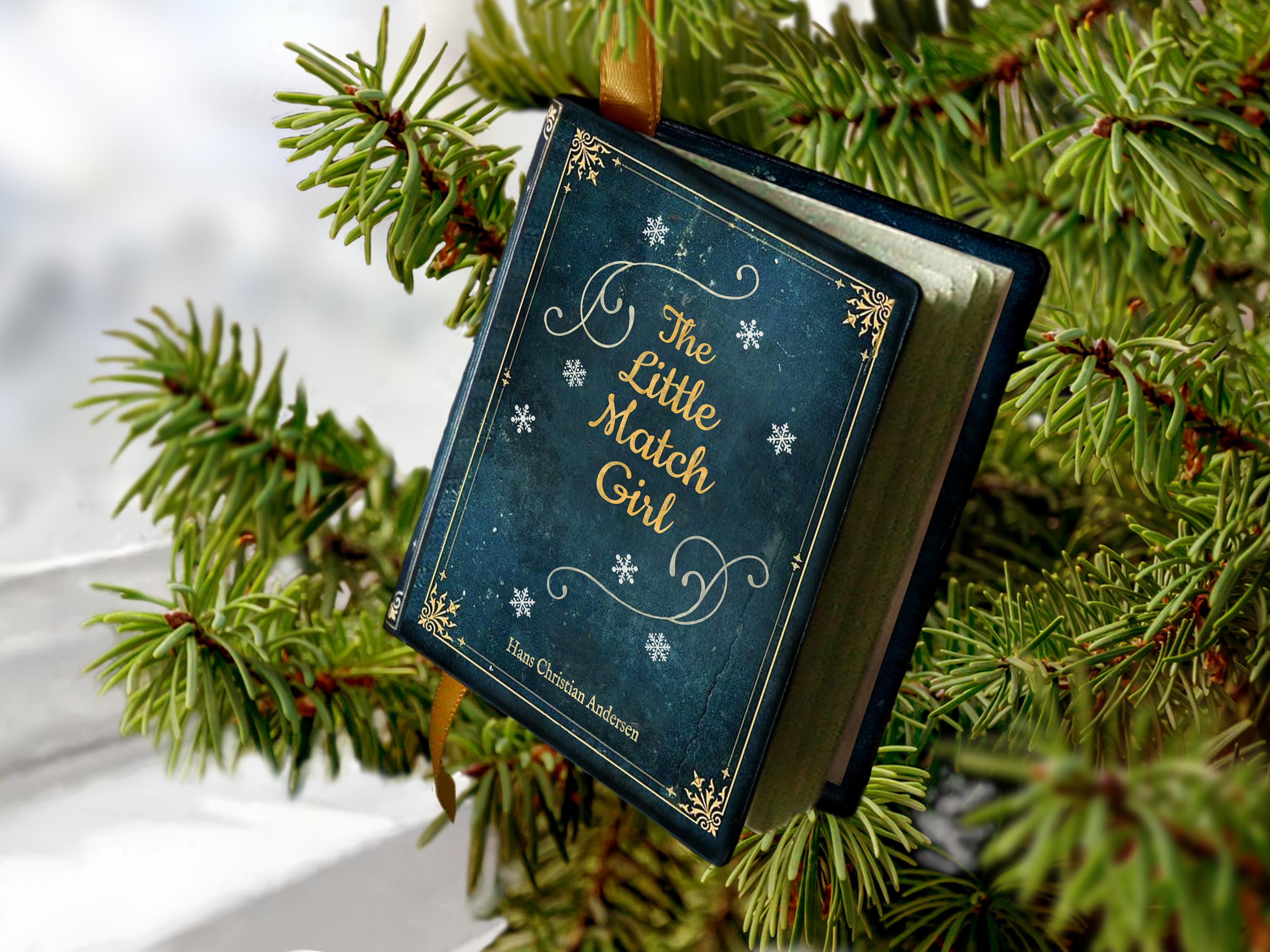 The Little Match Girl - Miniature Classic Literature Book Christmas Ornament