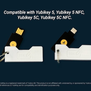 Yubikey Protector with Keyring, Compatible With Yubikey 5/5C/5 NFC/5C NFC