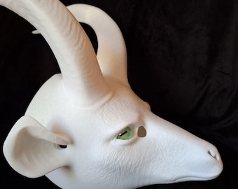 Deer Fursuit Mask Base, Plastic Head Form, Includes Eyes, Mounting