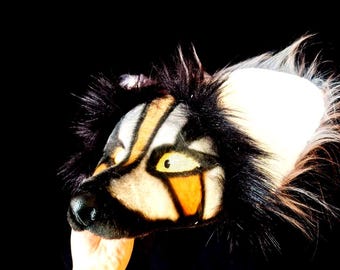 Realistic  therian cosplay ,dog mask