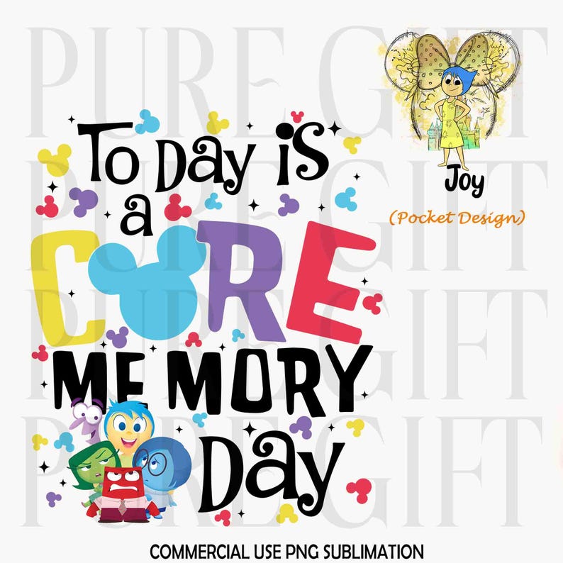 Today is A Core Memory Day Png, Inside Out 2 Png, Cartoon Emotions ...