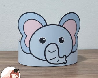Lot De 2 Serre-tête Oreilles D’éléphant En Patchwork – Déguisement Costume, Animaux, Fête, Carnaval, Pour Enfants