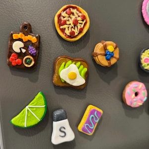 Food Inspired Realisitc Clay Magnets for Fridge