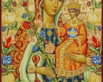 Ícone bizantino, ícone cristão, ícone religioso, ícone ortodoxo, ícone, ícone de oração, presente religioso, presente para cristão