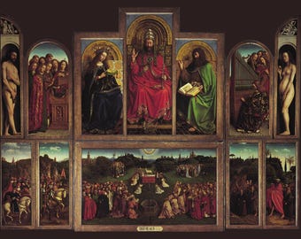 聖母マリア – ゲントの祭壇画 – ヤン・ファン・エイク – 中世