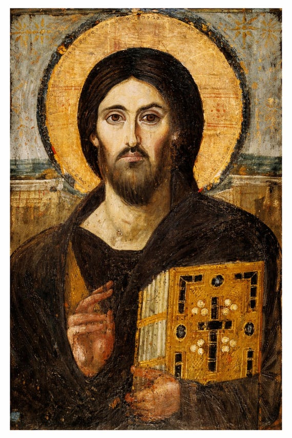 Christ Pantocrator Icon Printable, Byzantine Jesus Wall Art,Christian Iconography,Orthodox Religious Decor, Digital Download,Sacred Art