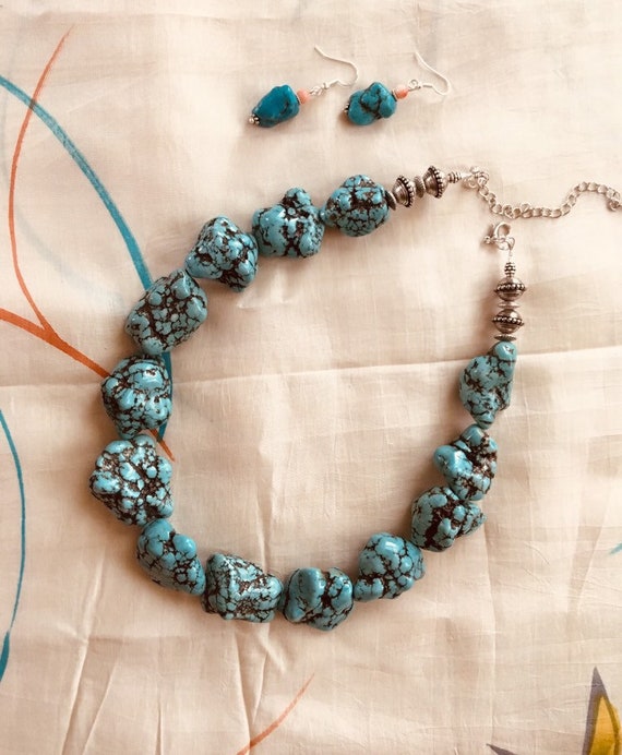 Chunky cheap turquoise necklace